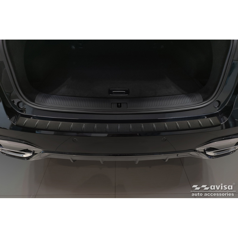 Matt Black Stainless Steel Rear bumper protector  MG (E)HS Facelift 2020-2023 & Facelift 2023-2024 'Ribs'