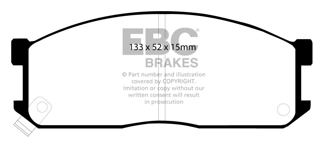 EBC Brakes MAZDA Bongo 2.2 D 86-93 Remblokken voorzijde