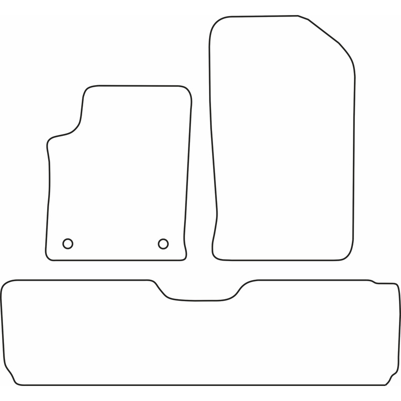 Set velour car mats  Citroen Xsara Picasso 2000-2006