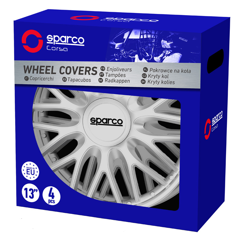 Sparco Wheel Covers Roma - 15-inch - Silver - Set of 4 pieces