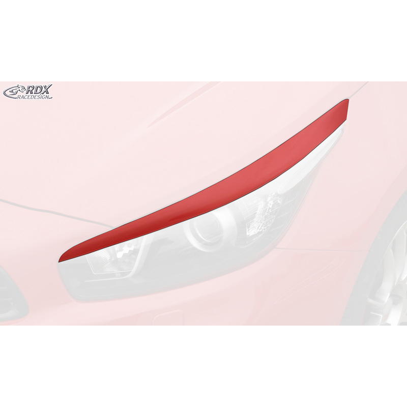 Head light spoilers  Kia Cee'd & Pro Cee'd JD 2012- (ABS)