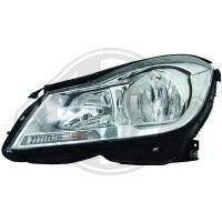 Koplamp links W204 11->> Chroom;H7/H8