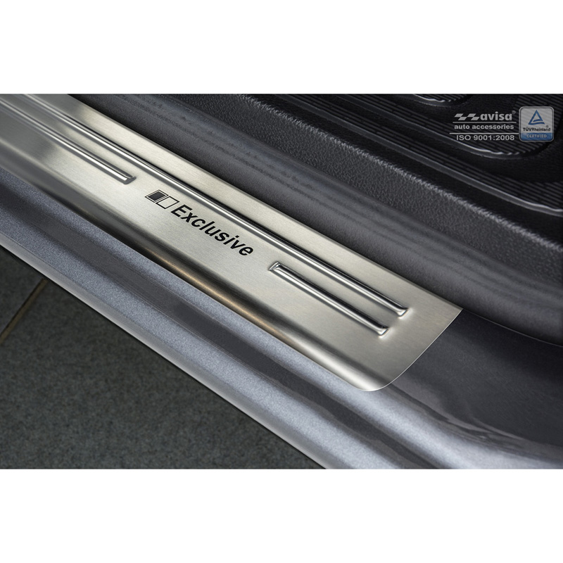 Inox door sill protectors  Mercedes Vito & V-Class W447 2014- - 'Exclusive' - 2-pieces