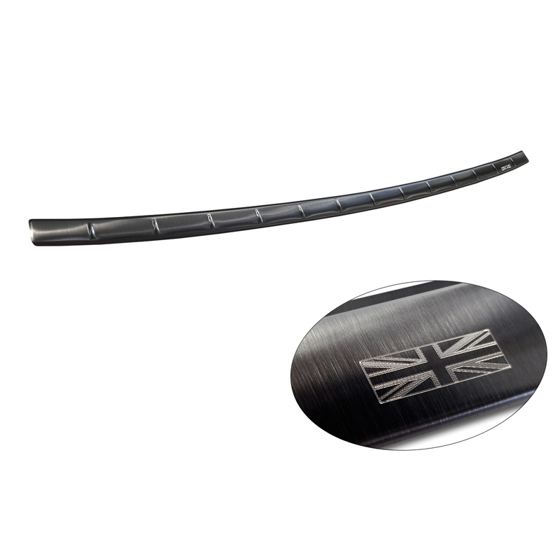 Black Stainless Steel Rear bumper protector  MG 4 (EV) 2022- 'British Flag'