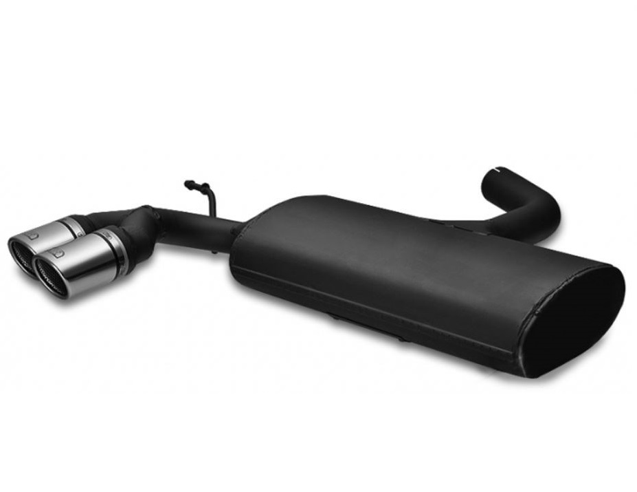 muffler VW Scirocco II008-2012 RVS eindstuk 2x70mm rond ulter