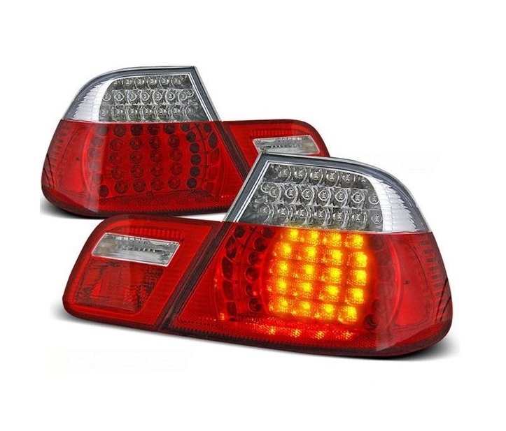 BMW E46 Coupe '99-'03 LED Facelift Taillights Red/White