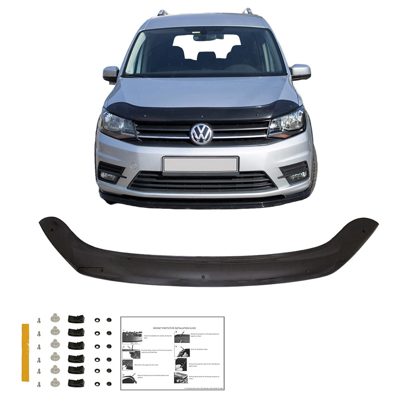Bonnet Protector  Volkswagen Caddy MK4 2015-2020 - Gloss black