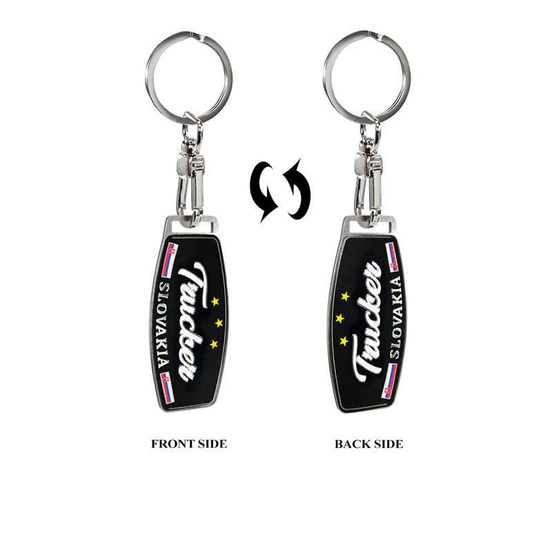 Stainless steel key chain - Trucker/Slovakia