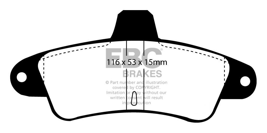 EBC Brakes FORD Mondeo (Sedan & Hatch) 1.6 94-2000 Remblokken ac