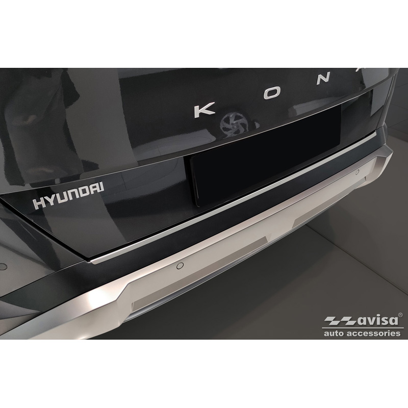 Stainless Steel Rear bumper protector  Hyundai Kona II (SX2) excl. N-Line 2023-