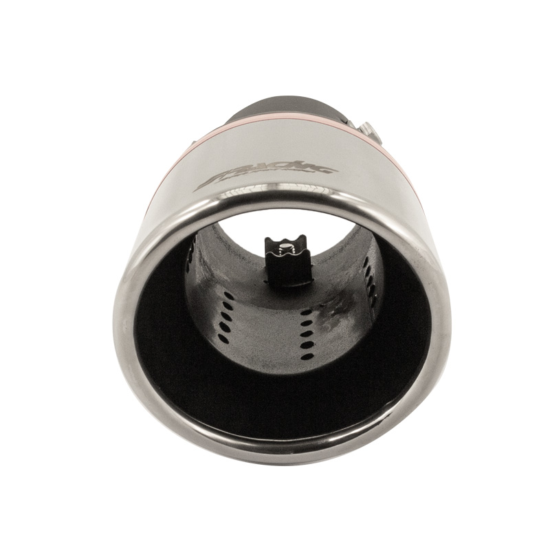 Simoni Racing Exhaust Tip Round/Slanting Inox - Ø90xL175mm - Installation ->57mm