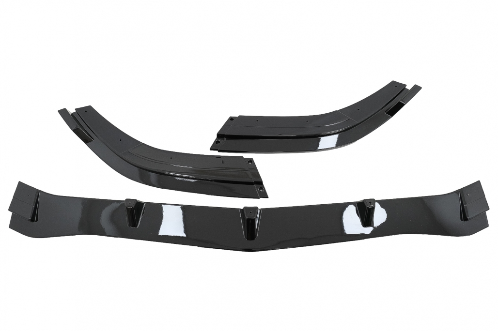 Voorspoiler passend voor Mercedes E-Klasse W212 13-16 Glans Zwart