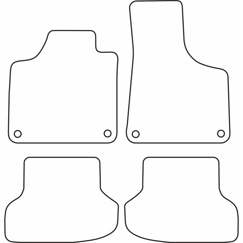 Set car mats  Audi A3 2003-2012