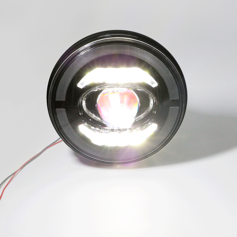 Set LED Headlights  Hummer/Jeep/Land Rover/Mazda/Volkswagen various models - Black