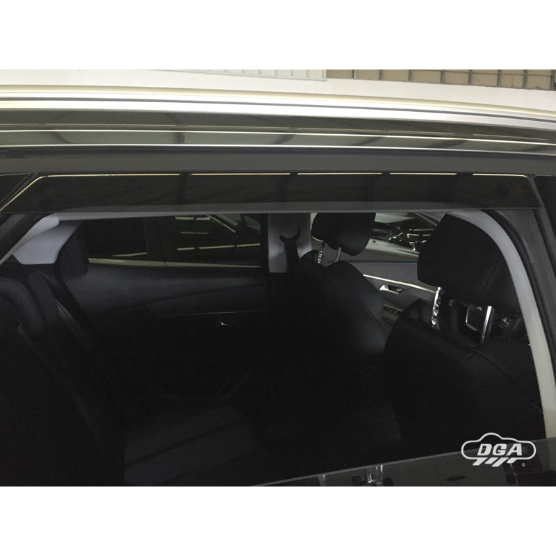DGA Wind Deflectors (Rear)  Peugeot 3008 II 2016-2024 (2-pieces)