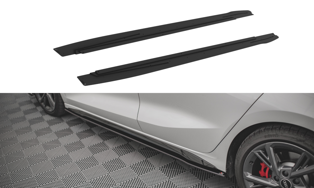 Zijskirts Diffuser passend voor Audi S3 / A3 S-Line 8Y