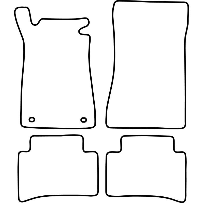 Set velour car mats  Mercedes C Class W202 1993-2000