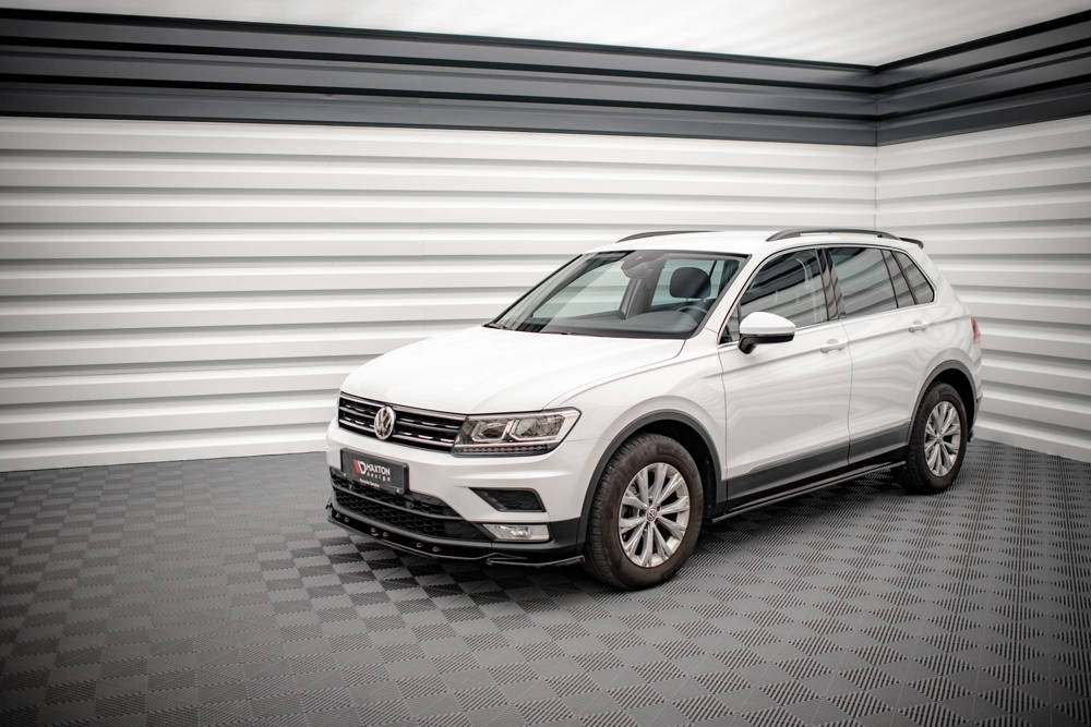 Zijskirts passend voor Volkswagen Tiguan MK2 Maxton Glans Zwart