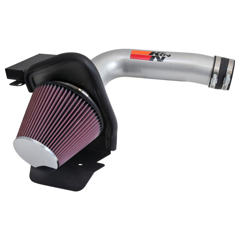 K&N High Performance Air Intake Kit  Ford Explorer 2.0/2.3L L4 2014-2017 - Silver (77-2587KS)
