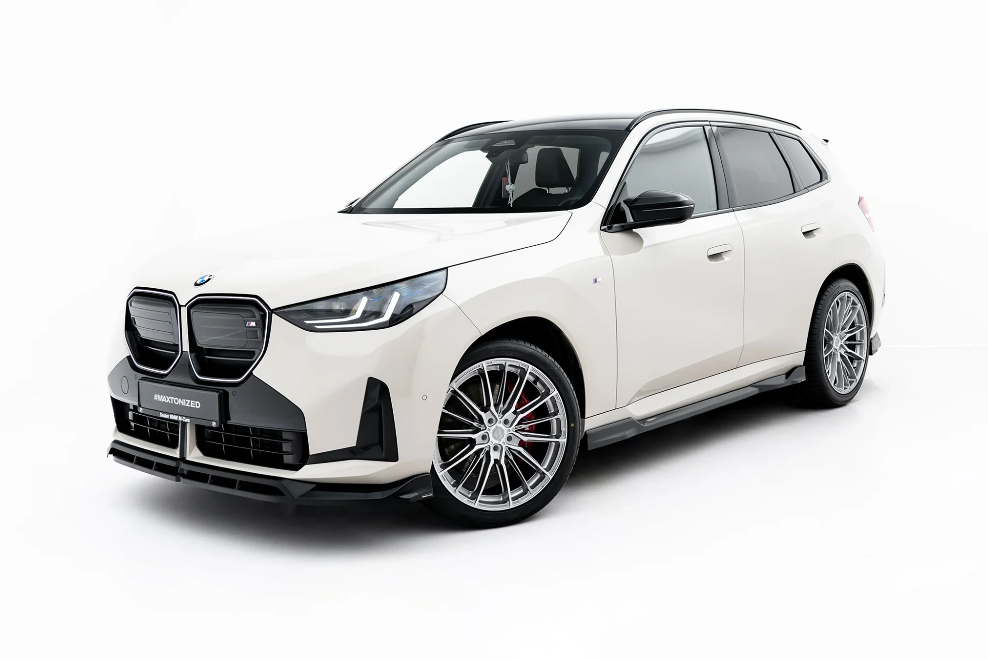 Zijskirts passend voor BMW X3 M-Pack / M50 G45 Glans Zwart