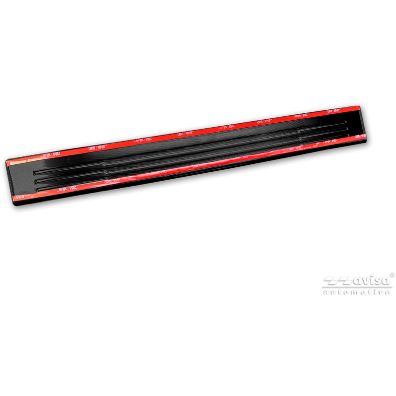 Avisa Black Inox door sill protectors  Mazda CX-5 III 2025- - 'Lines' - 4-pieces