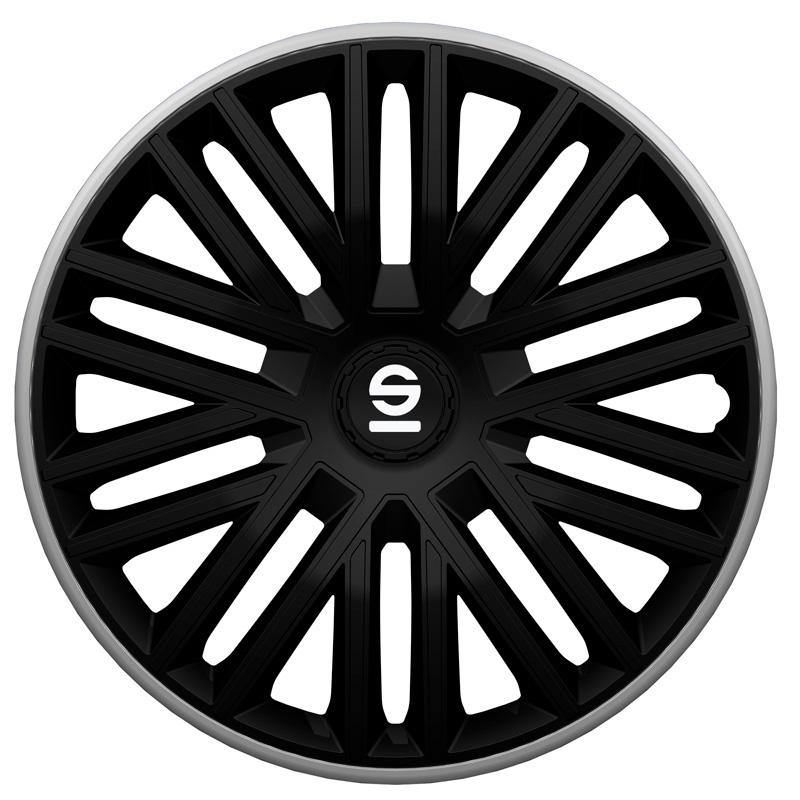 Sparco Wheel Covers Bergamo - 14-inch - Black/Grey - Set of 4 pieces