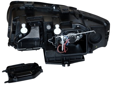 Headlights Audi A4 8E Devil Eyes Dayline Chrome
