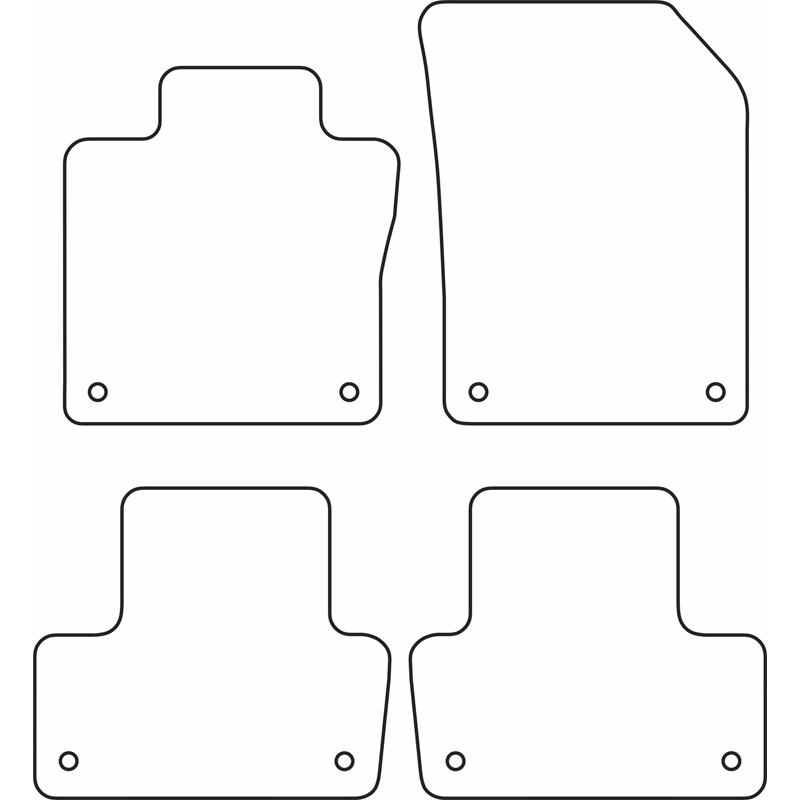 Set velour car mats  Volvo XC60 2017-