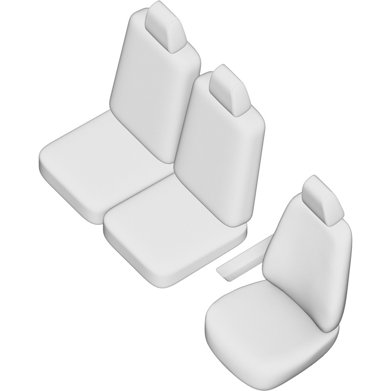 New York Design Artificial leather seat covers 2+1  Citroën Berlingo/Peugeot Partner 2008-2018 (airbag below plastic cover)