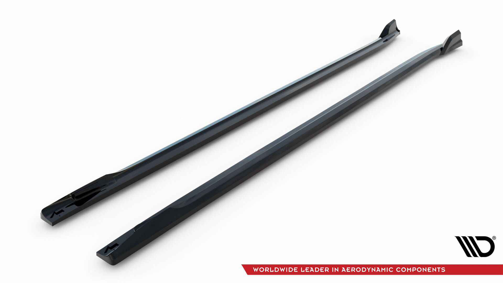 Zijskirts passend voor BMW iX3 M-Pack G08 Facelift Maxton Glanzend zwart