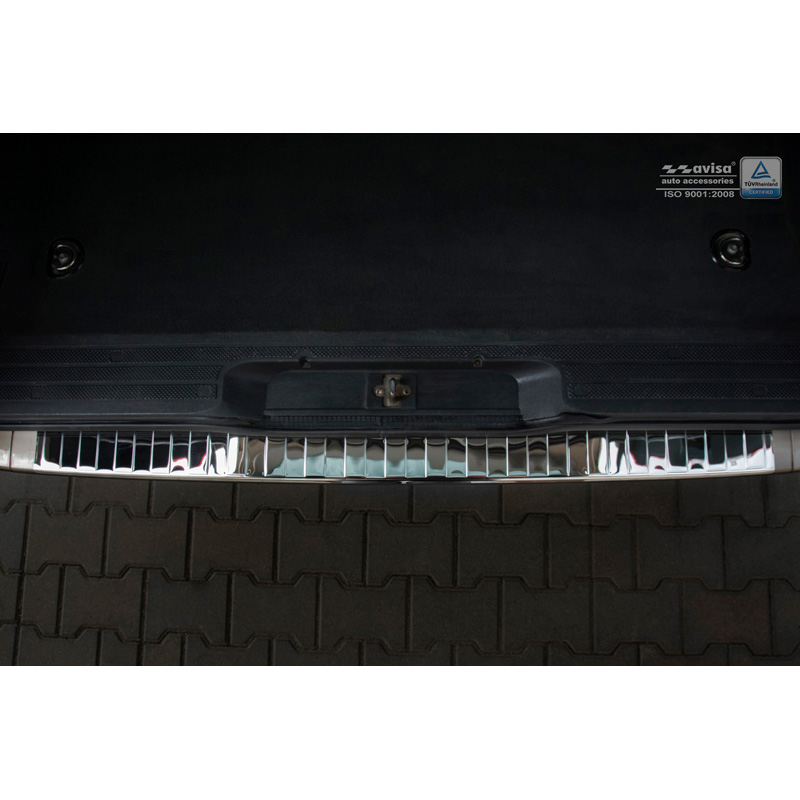 Chrome Stainless Steel Rear bumper protector  Mercedes Vito / Viano 2003-2014 'Ribs'
