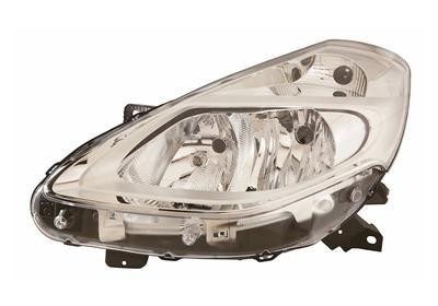 koplamp, H7+H7, elektr verstelb, chroom, links Renault Clio, 200