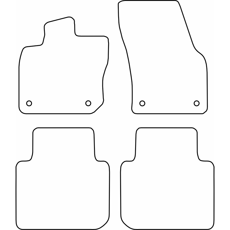 Set velour car mats  Skoda Kodiaq II (PS7) 2024-
