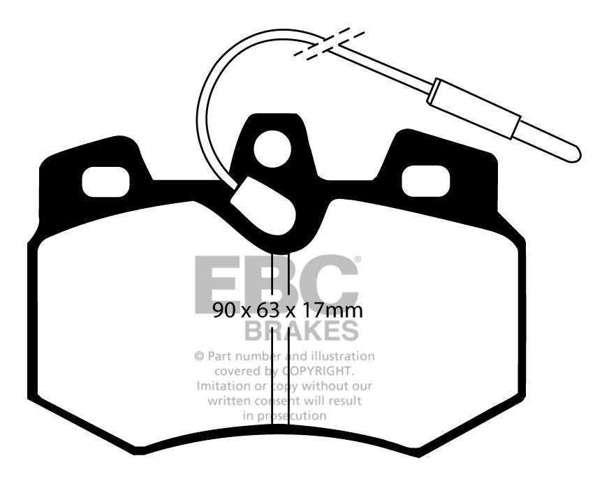 EBC Brakes PEUGEOT 309 1.9 D 86-93 Remblokken voorzijde