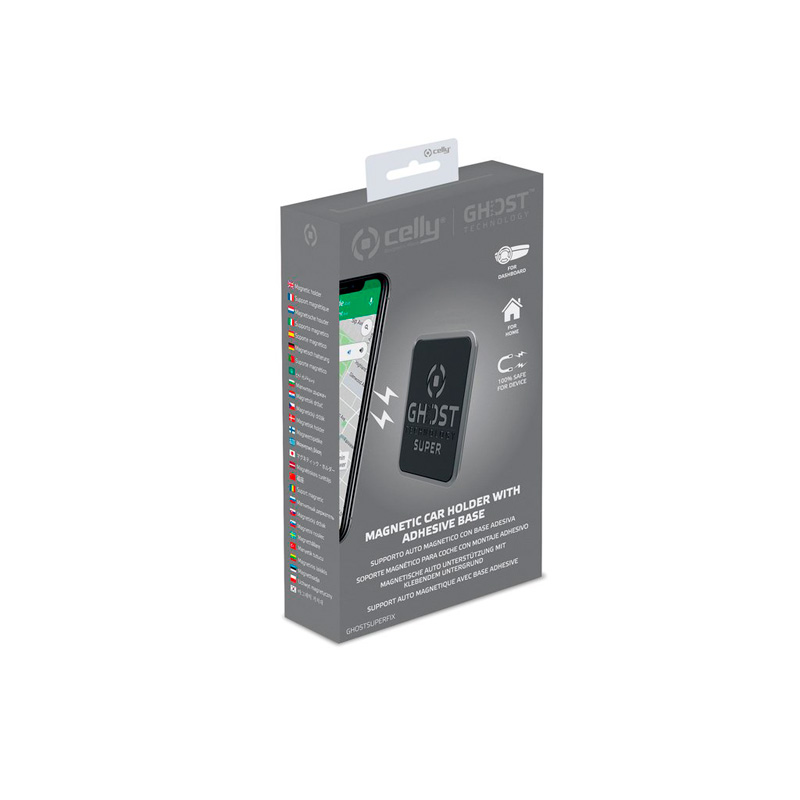 Celly Universal Magnetic Smartphone Holder Ghost Super Fix