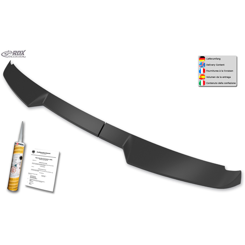 Roof spoiler  Volkswagen Caddy V Box/MPV 2020- (with 2 barn doors) (PU)