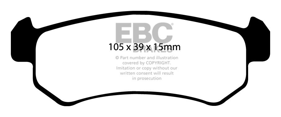 EBC Brakes CHEVROLET Lacetti 1.6 2005-2008 Remblokken achterzijd