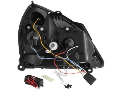 Headlights Renault Clio 3 01-05 Angel Eyes CCFL Black