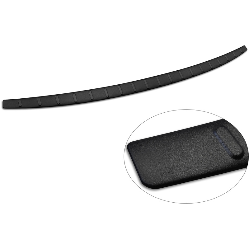Avisa Matt Black Stainless Steel Rear bumper protector  Audi Q5 (GUB) 2025- 'Ribs'