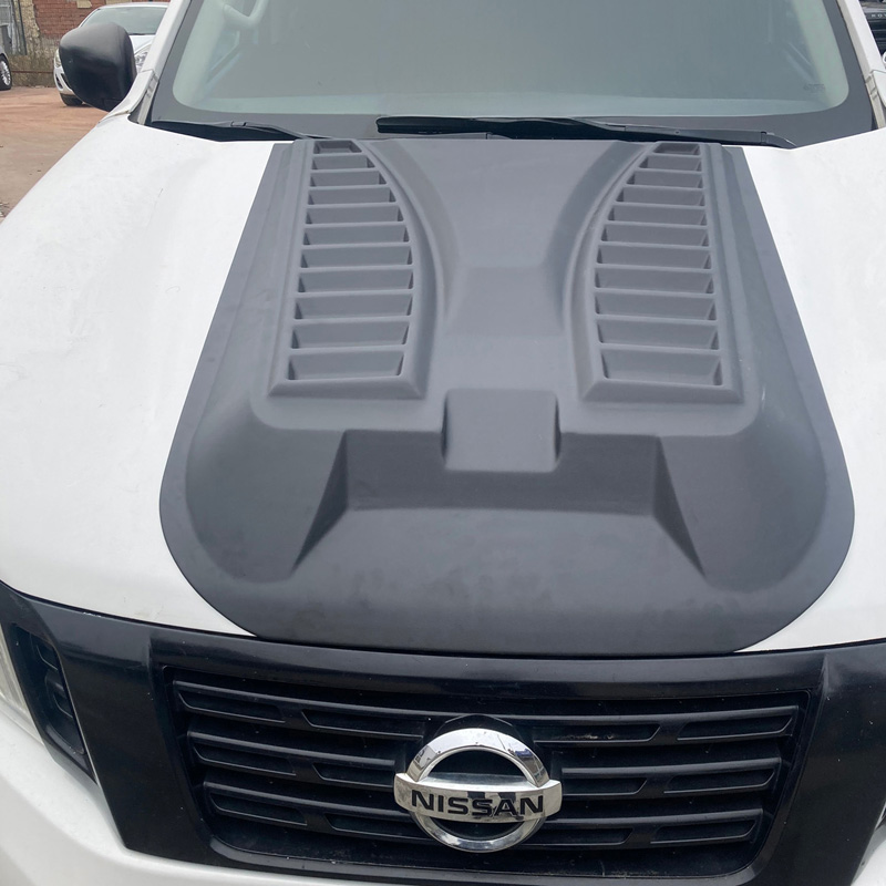 Bonnet Scoop  Nissan Navara NP300 (D23) 2014-2021 - Version 3 - Matt black