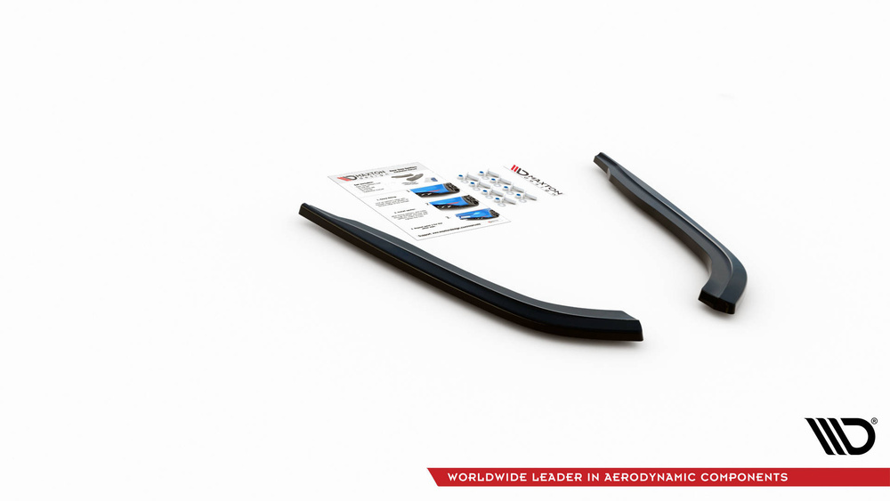 Zij-Diffuser passend voor BMW 5-Serie G30 Maxton Glans Zwart