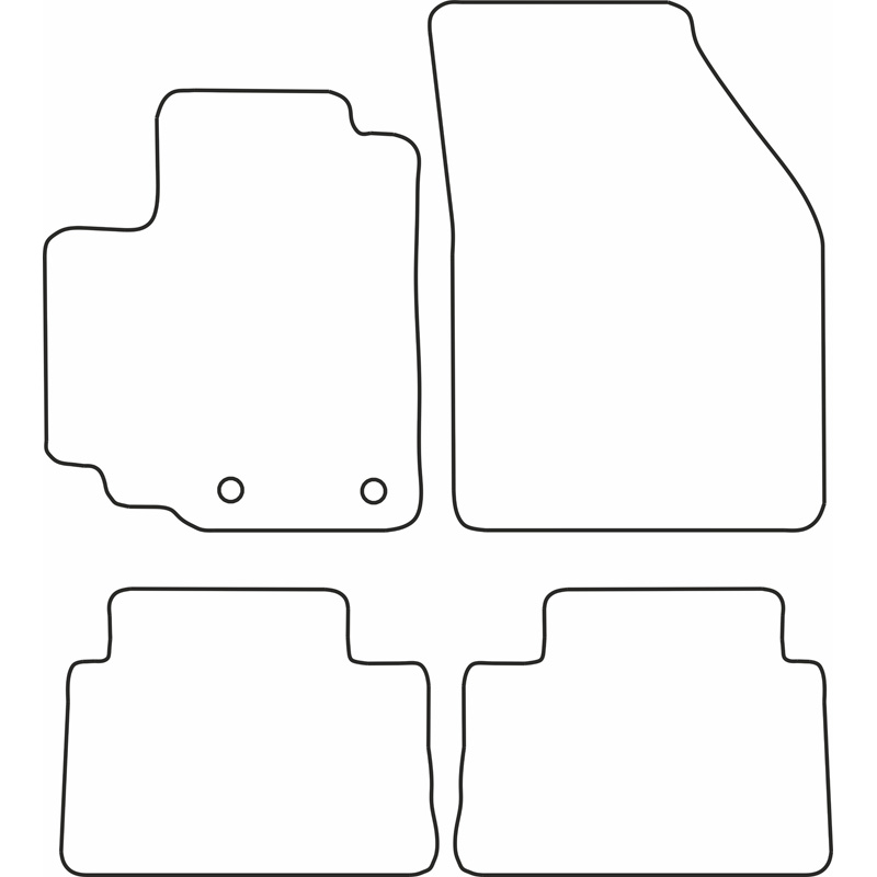 Set velour car mats  Suzuki Alto 2009-