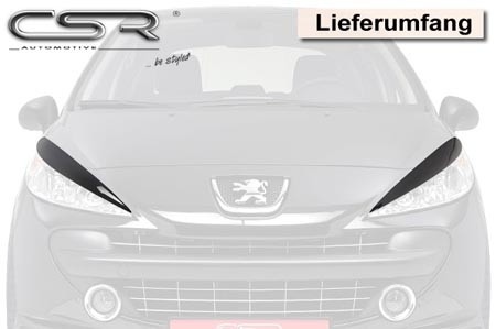 Headlightspoilers Peugeot 207