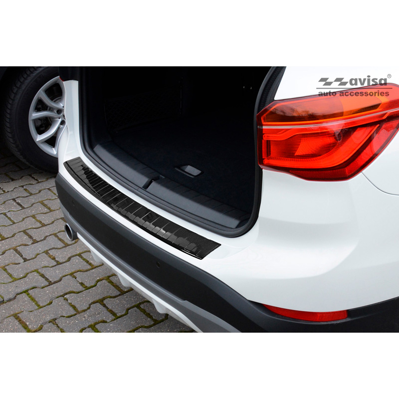 Real 3D Carbon Rear bumper protector  BMW X1 (F48) 2015-2022