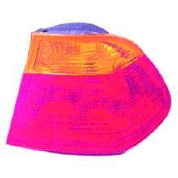 Achterlicht links buiten E46 98-01 ORANJE-ROOD SEDAN ORANJE/ROOD