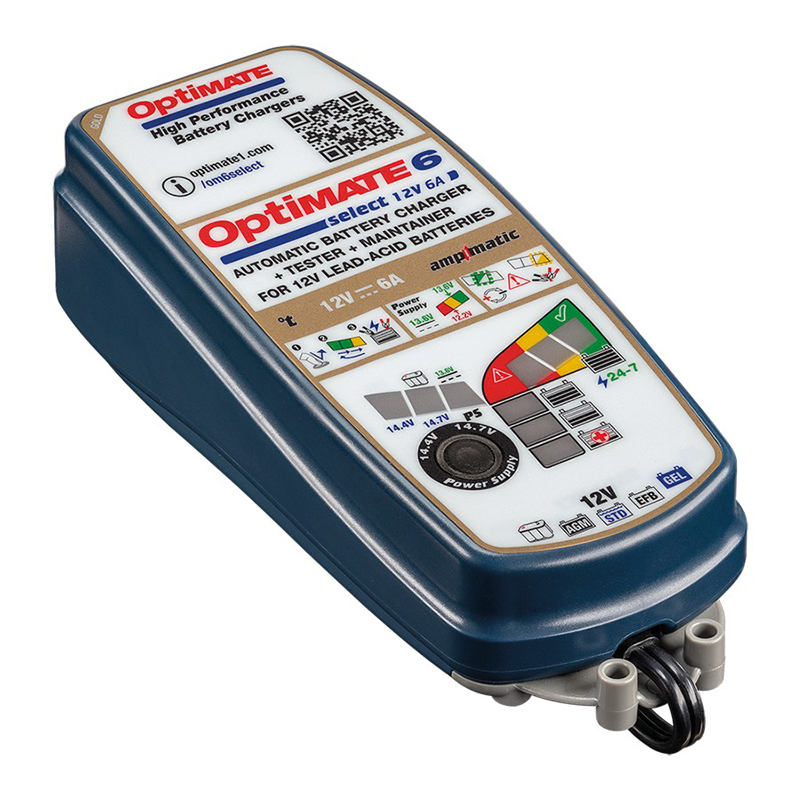 OptiMate 6 Select 12V/6.0A 9-step battery saving charger-tester-maintainer