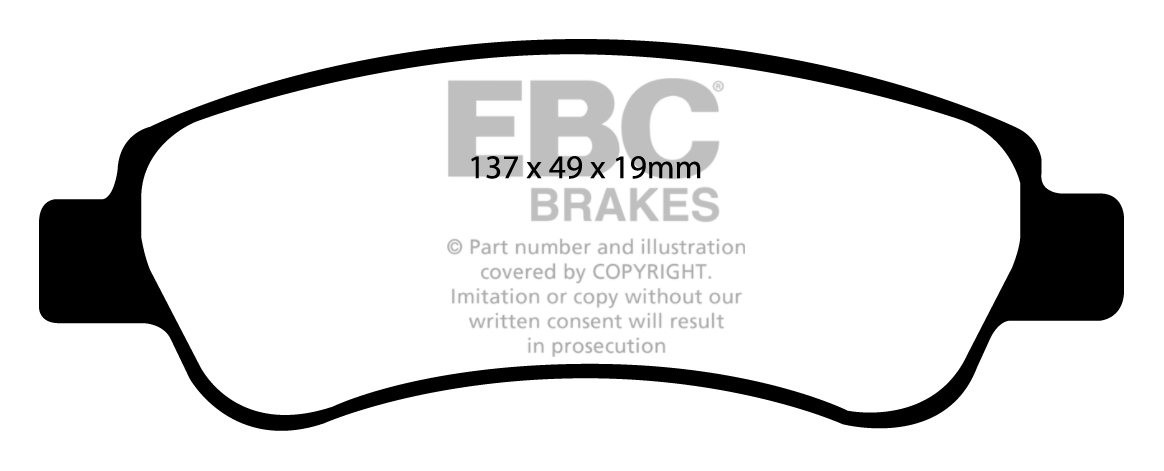 EBC Brakes FIAT BEDRIJFSWAGEN Ducato 2.3 TD (1700/2000kg) 2006-.