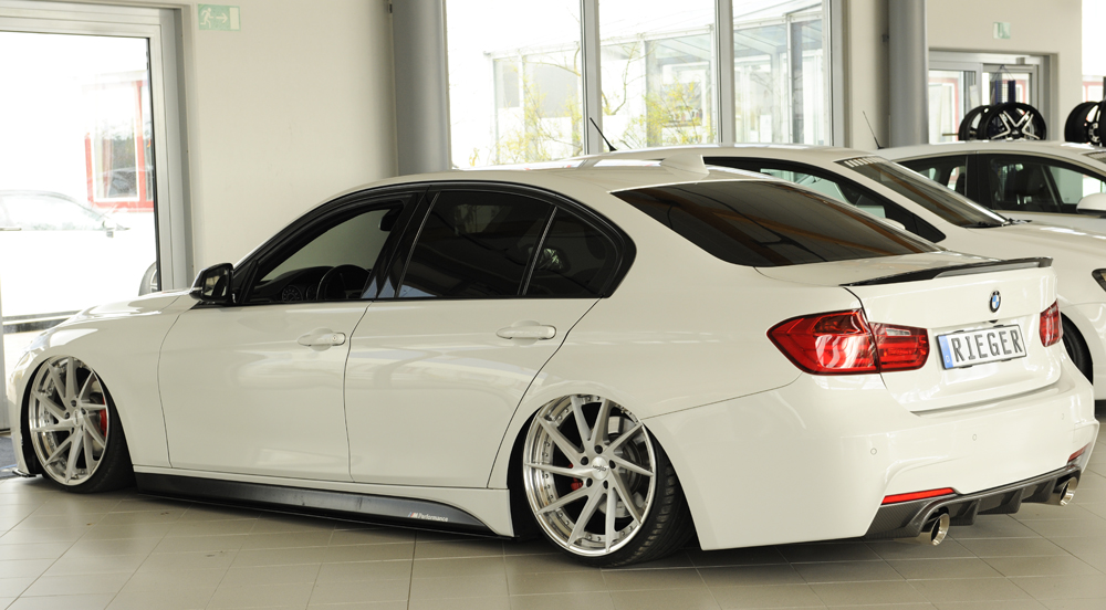 Achter Diffuser passend voor BMW 335i/340i F30/F31 2012-... Carbon Look Rieger