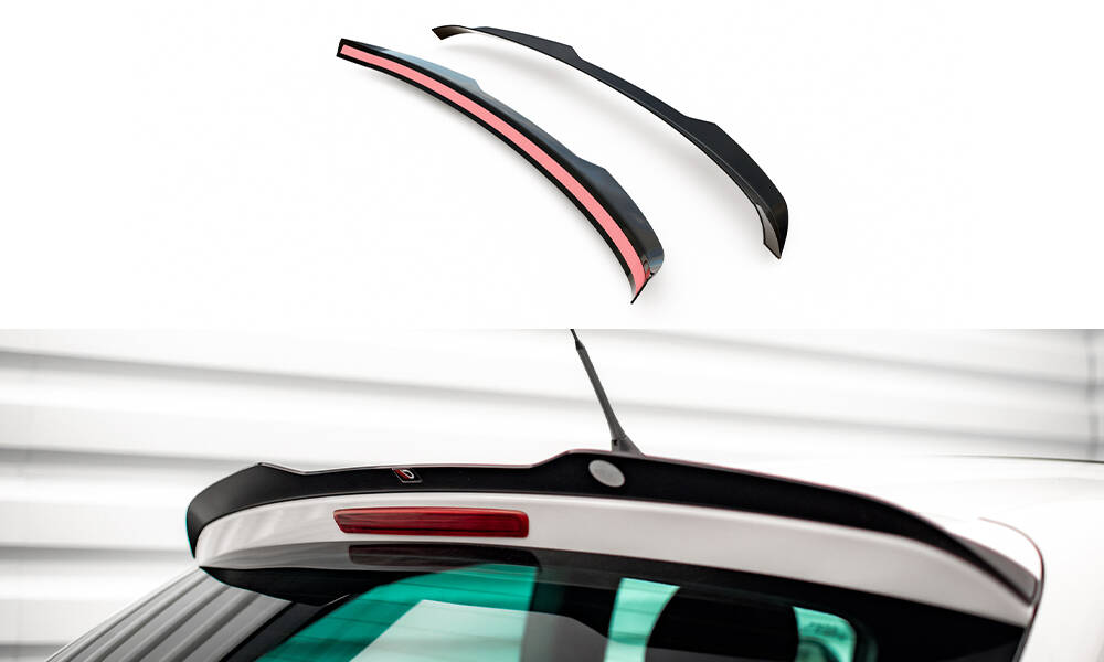 Spoiler passend voor Seat Ibiza FR SC FL Maxton Glans Zwart
