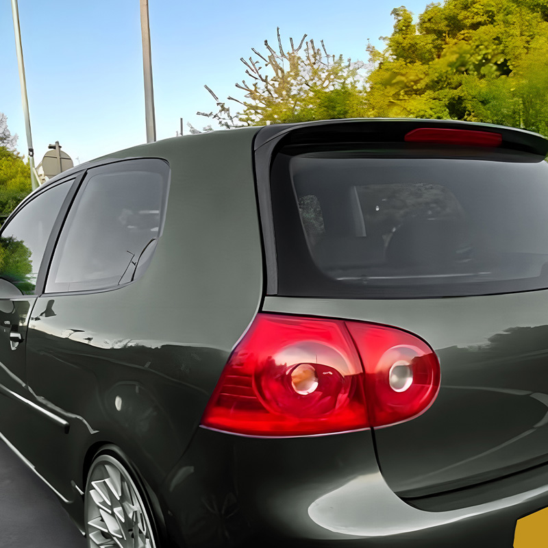 Set rear window side spoilers  Volkswagen Golf V HB 2003-2008 (ABS Glossy Black)